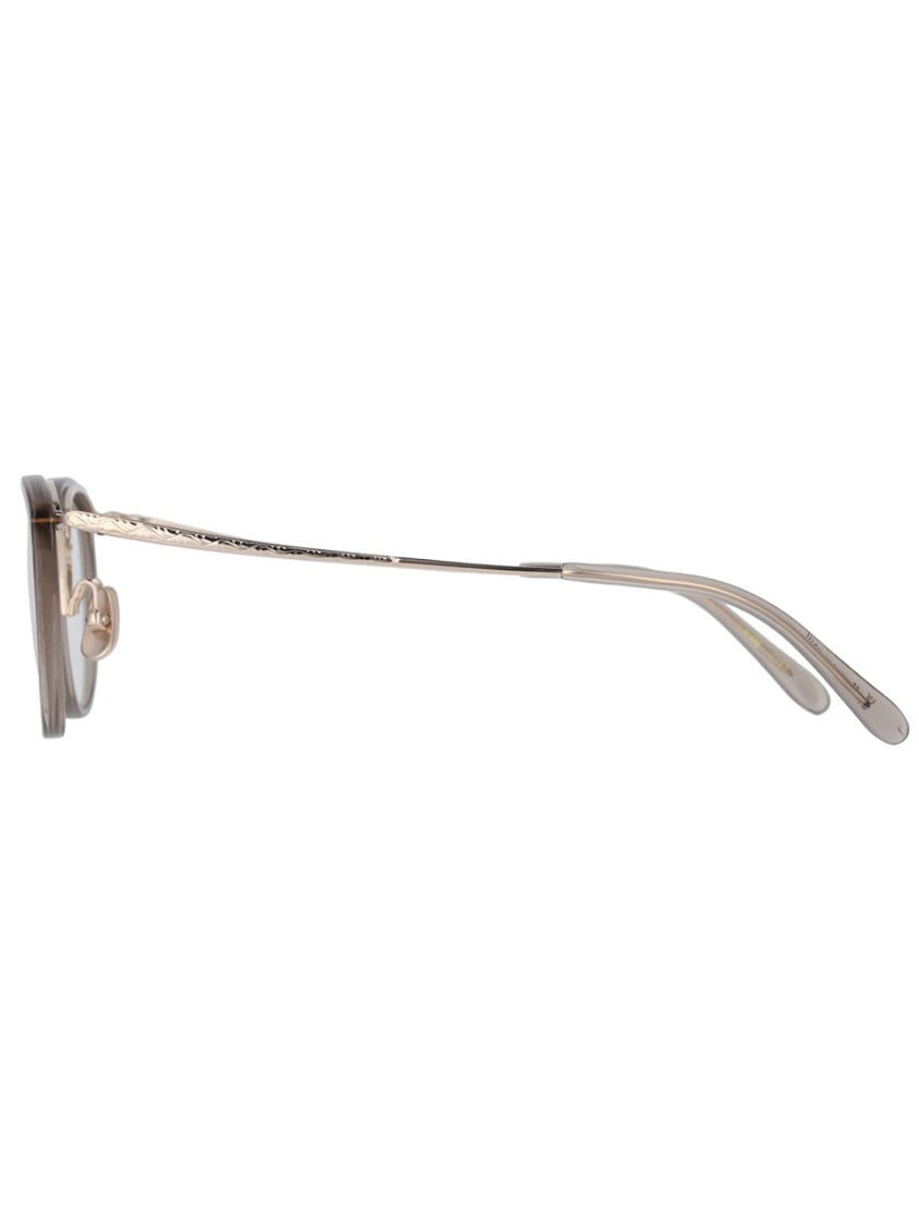 Yellows Plus Grey Acetate Cat-Eye Optical Frames With Gold Accents
