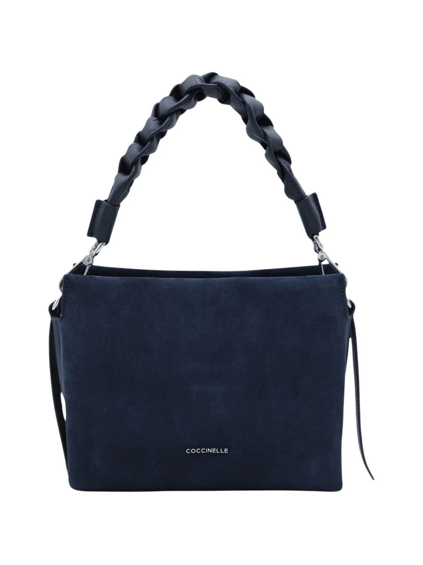 Coccinelle Boheme Small Blue Suede Handbag
