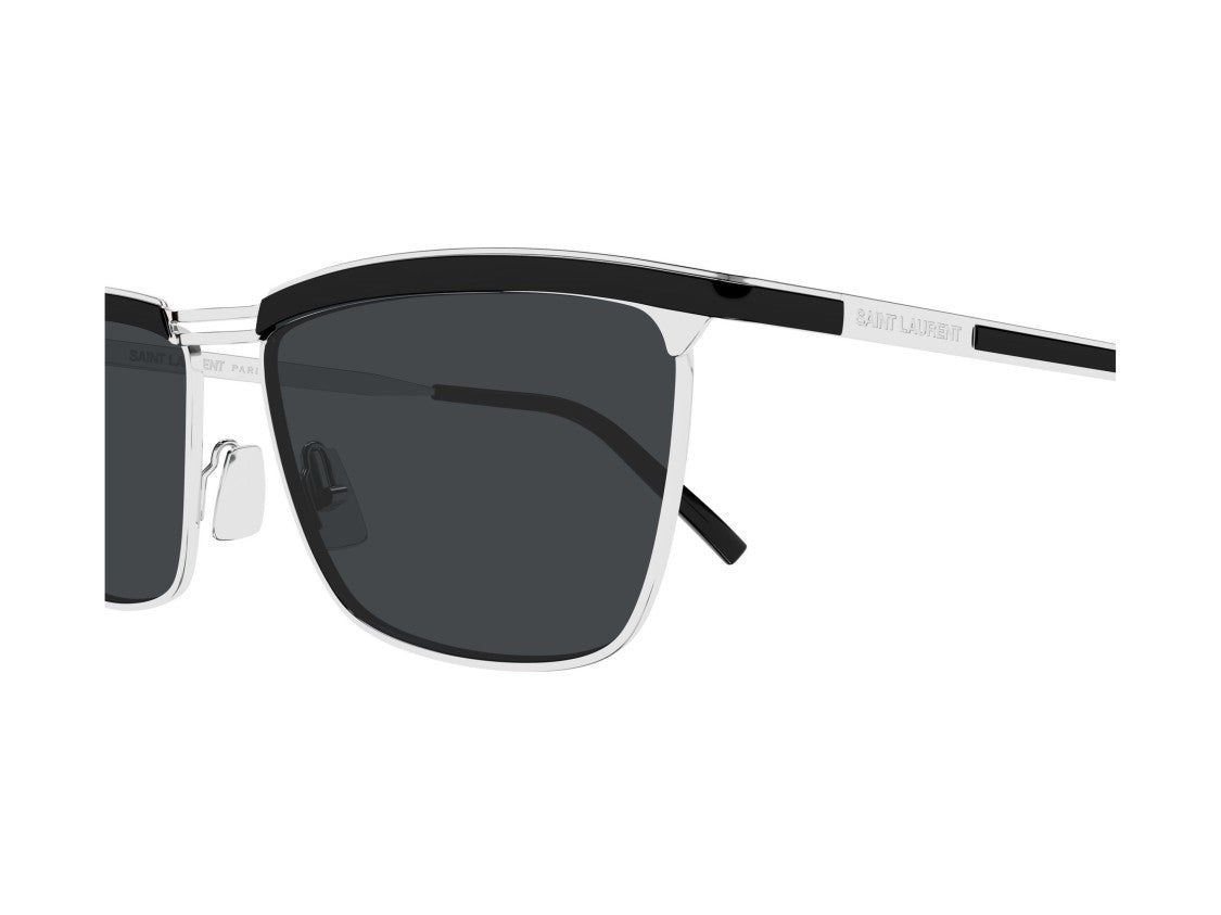 Saint Laurent Silver Sl 795 Joe Metal Rectangular Sunglasses