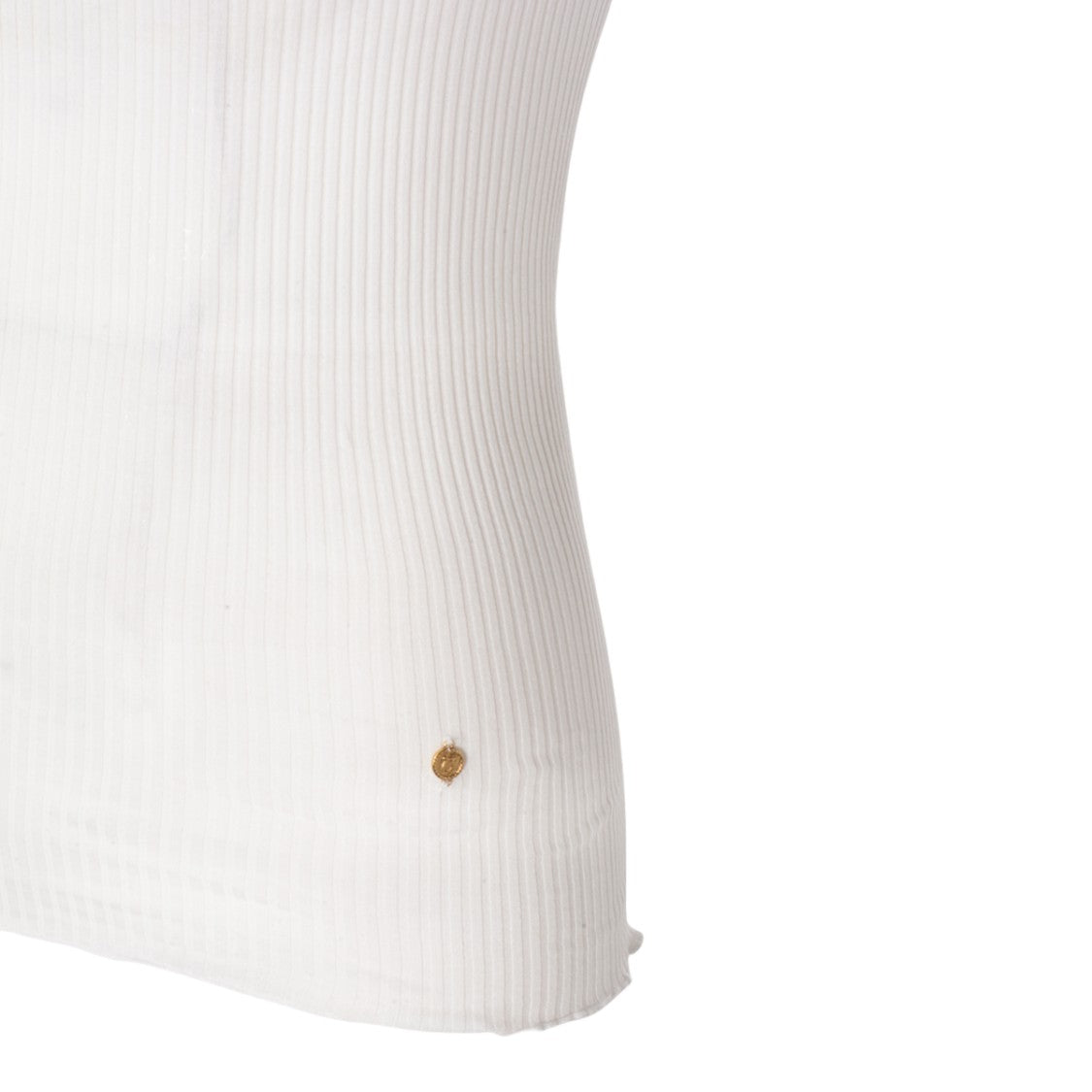 Chloé Fitted Ribbed Tank Top With Square Neckline