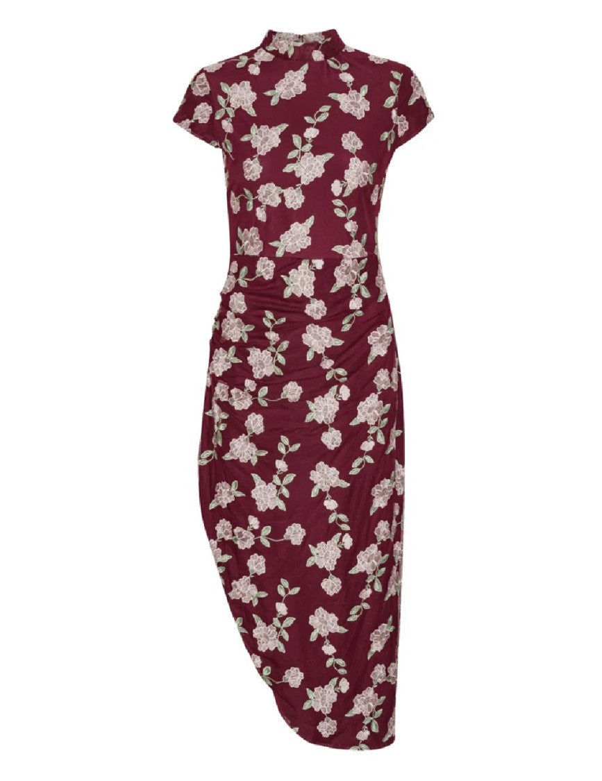 Rotate Mesh Asymmetric Dress