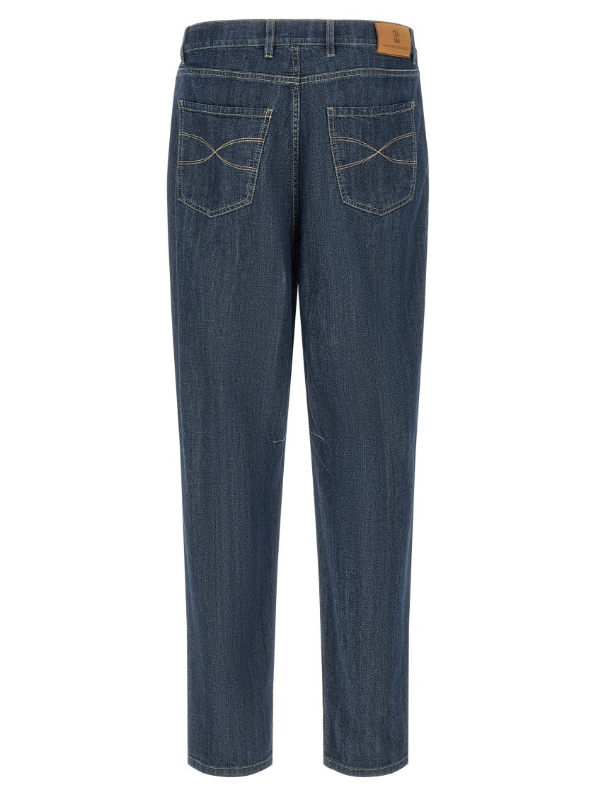 Brunello Cucinelli Blue Denim Chinos