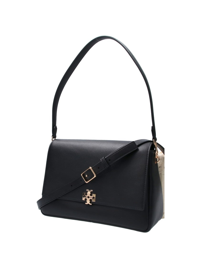 Tory Burch Black Charlie Double T Leather Bag