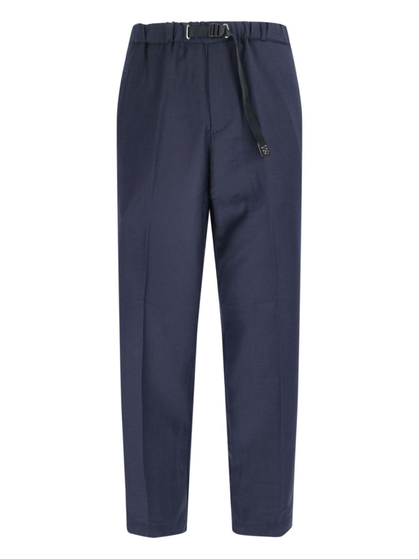 White Sand Wool-Blend Pants – Blue