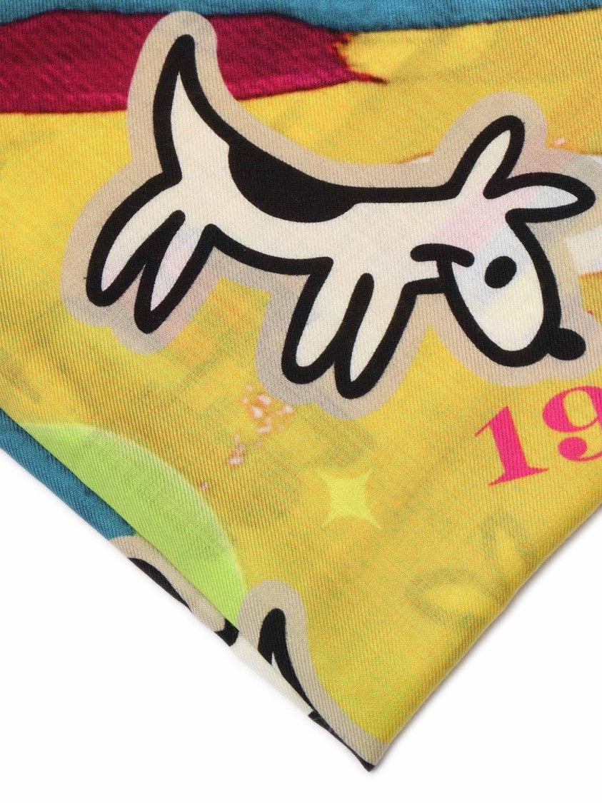 Destin Abstract Pattern Wool Scarf