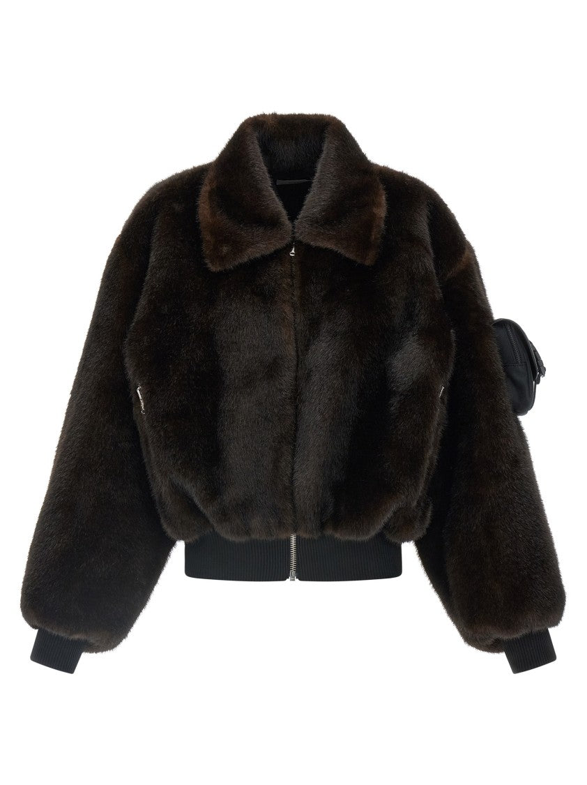 Coperni Faux Fur Bomber Jacket