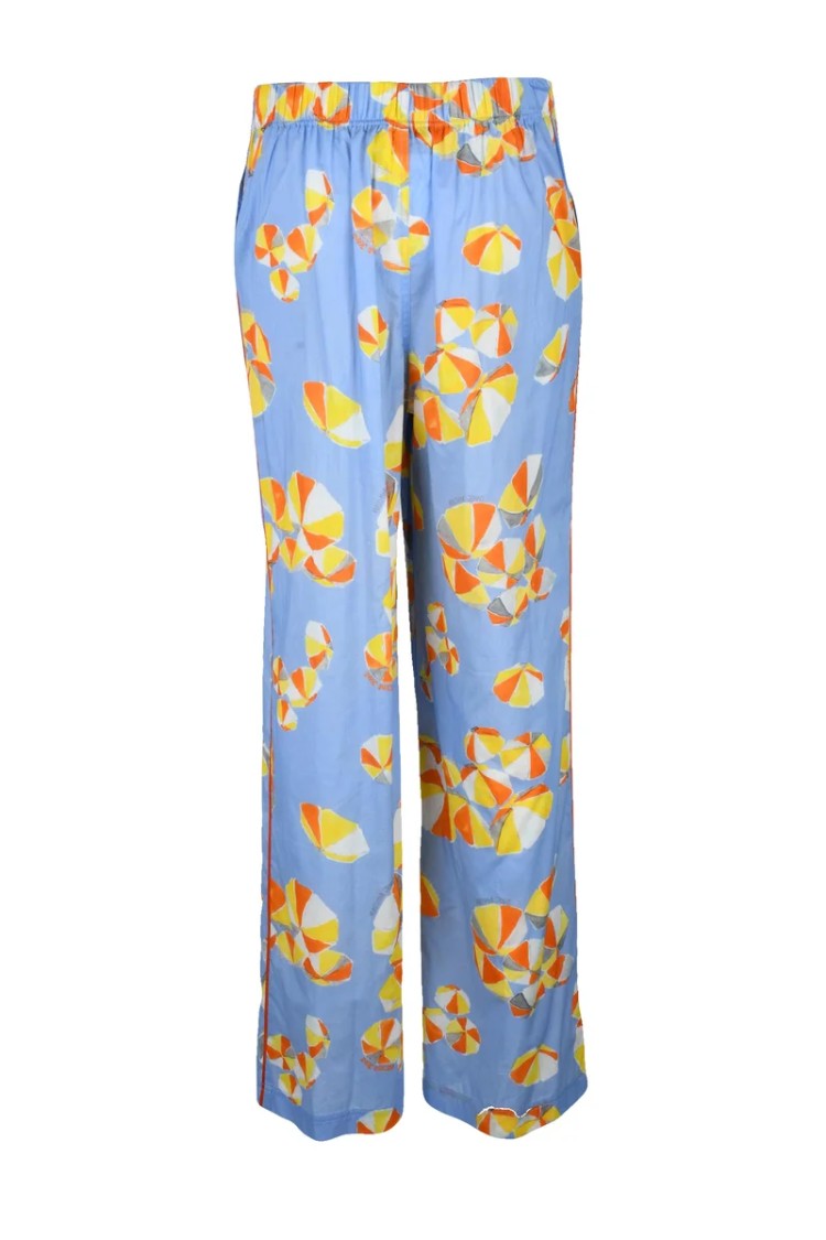 Mo5ch1no Jeans High Waist Trousers - Azul/Yellow