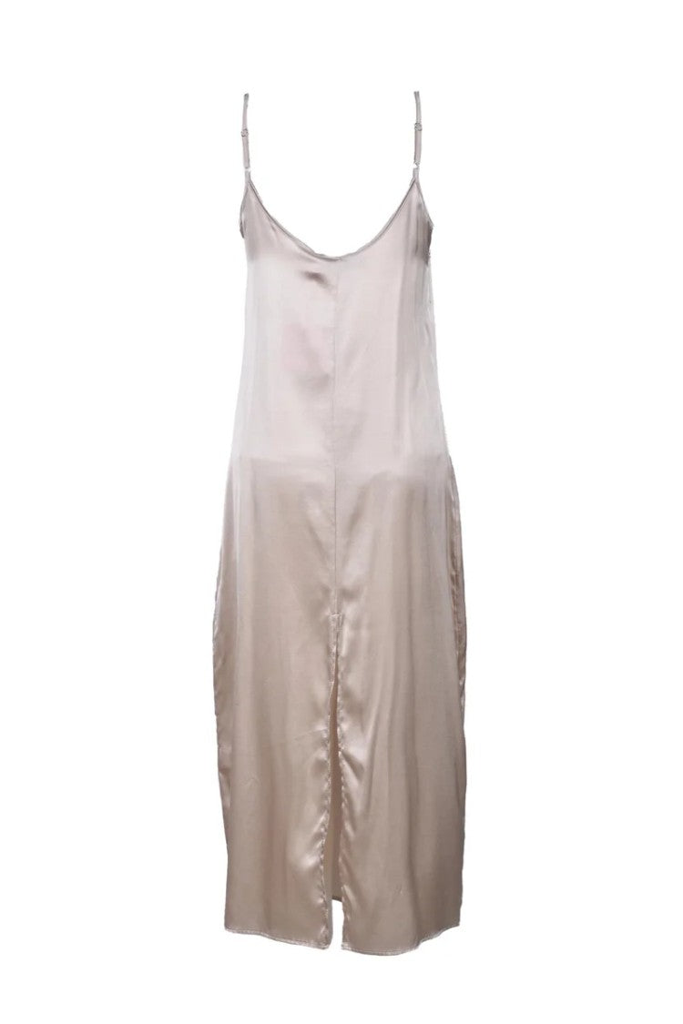 Wild Cashmere Slip Dress - Beige