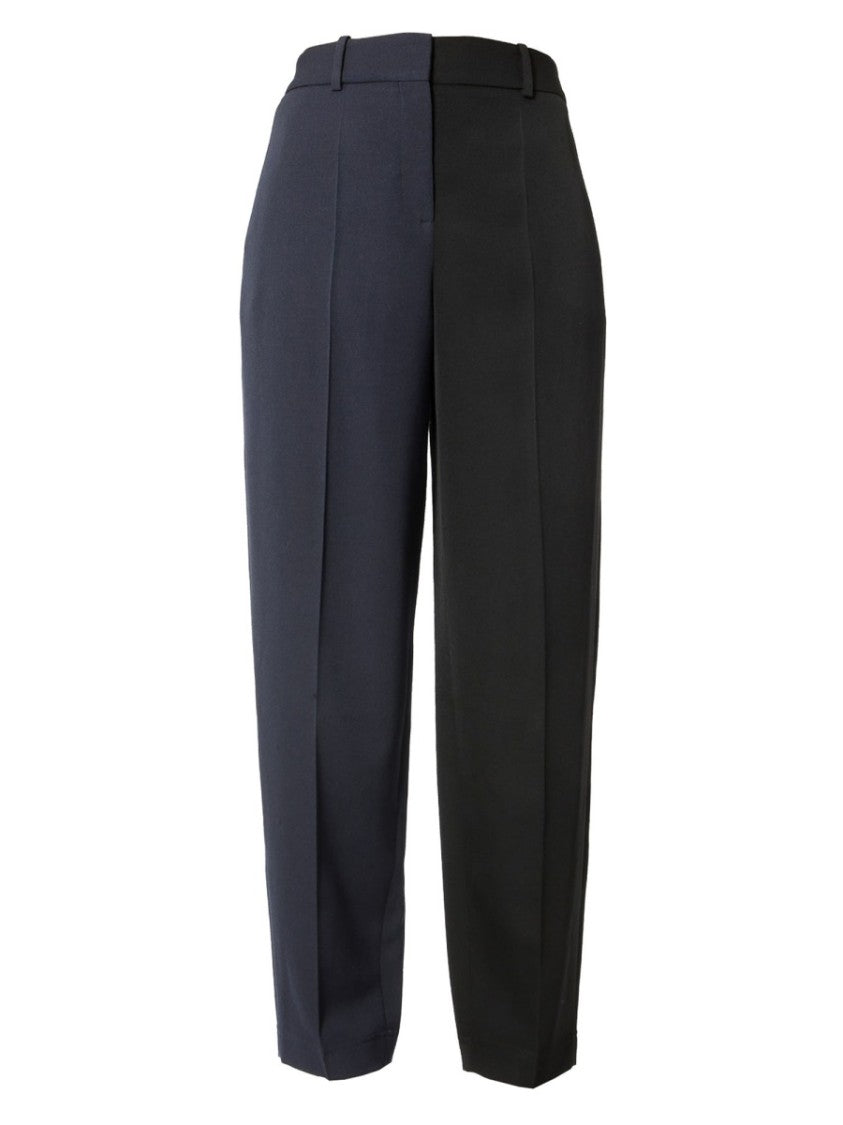 Givenchy Two-Tone Tailored Pants With Concealed Closure