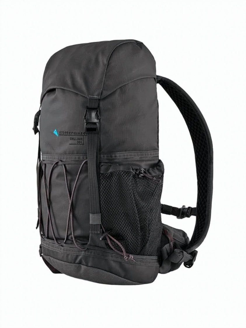 Klattermusen Functional Black Polyamide Backpack With Adjustable Features