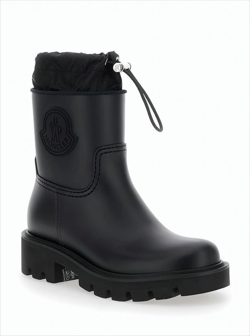 Moncler Matte Black Sole Ankle Boots