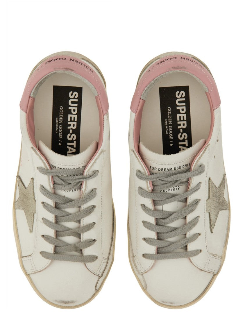 Golden Goose Super-Star Distressed Leather Low-Top Sneakers