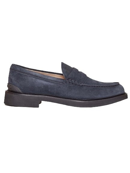 Tod's Semi-Formal Blue Suede Moccasin