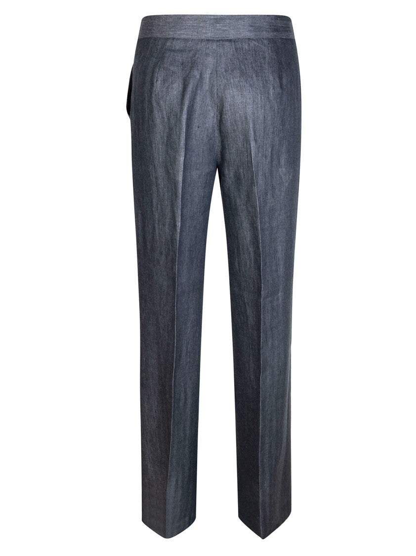 Max Mara Mxmdeserto Straight-Leg Herringbone Pants