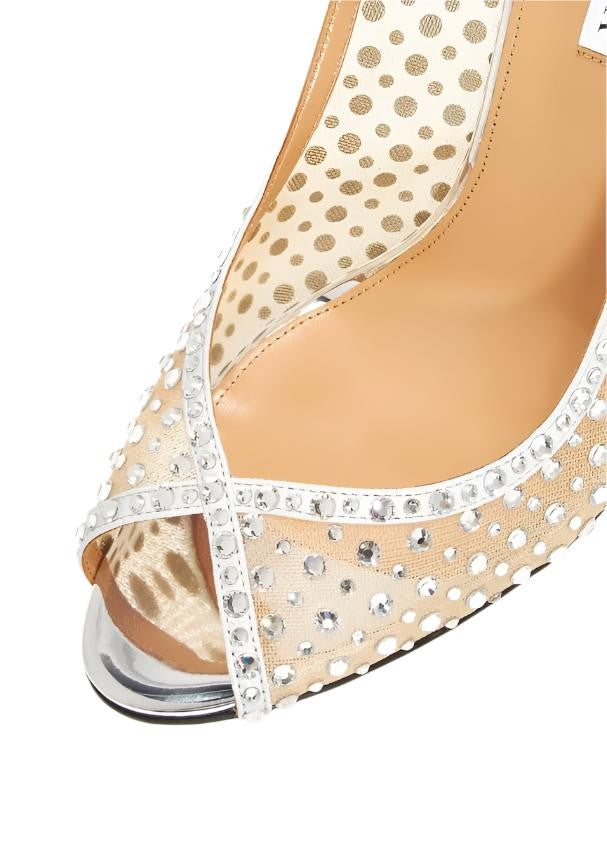Aquazzura Crystal Lover Sandal 105