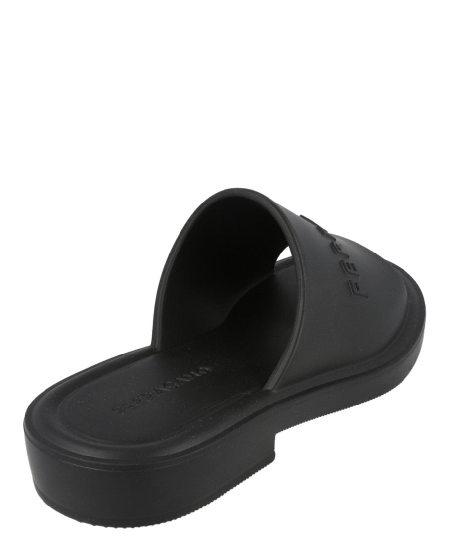Ferragamo Giuneva Logo Embossed Slides