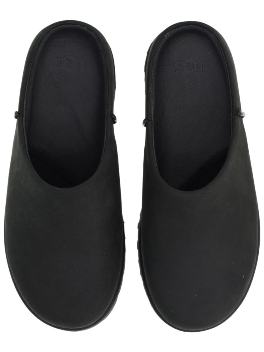 Ugg Slip-On Sabot Shoes With Rounded Toe And Matte Finish
