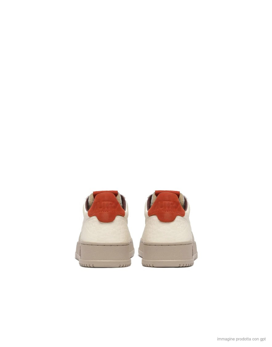 Autry Low-Top Sneakers With Textured Leather And Nubuck Accents
