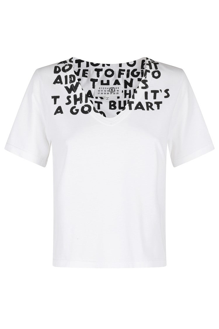 Mm6 By Maison Margiela Aids T-Shirt - White