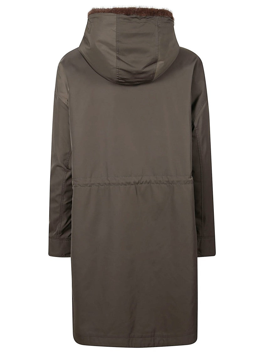 Lou Andrea Dual-Design Coat With Plush Faux Fur Lining