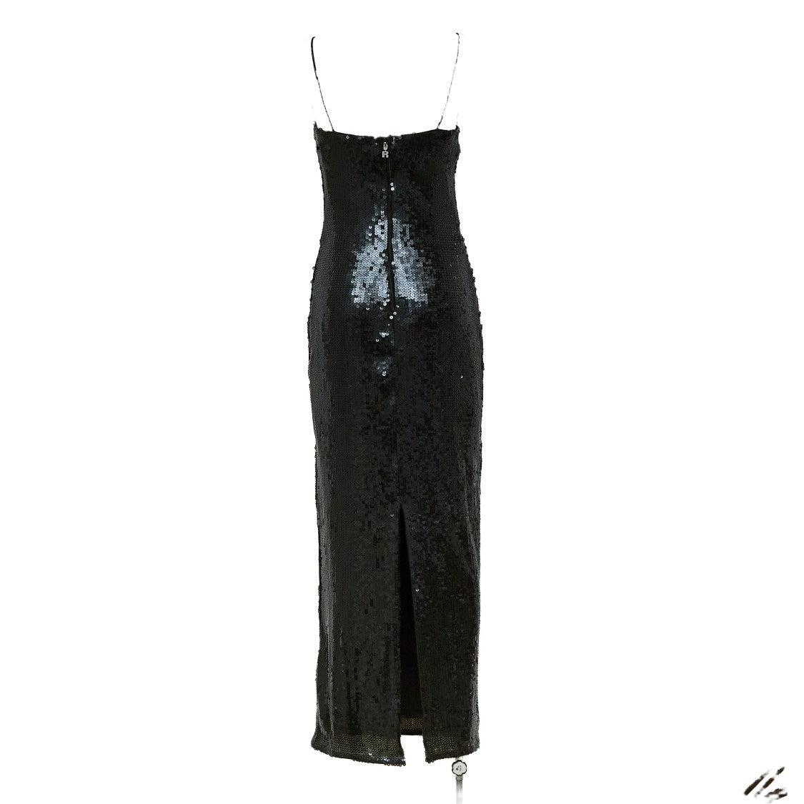 Rotate Maxi Slip Dress Adorned With Shimmering Sequins