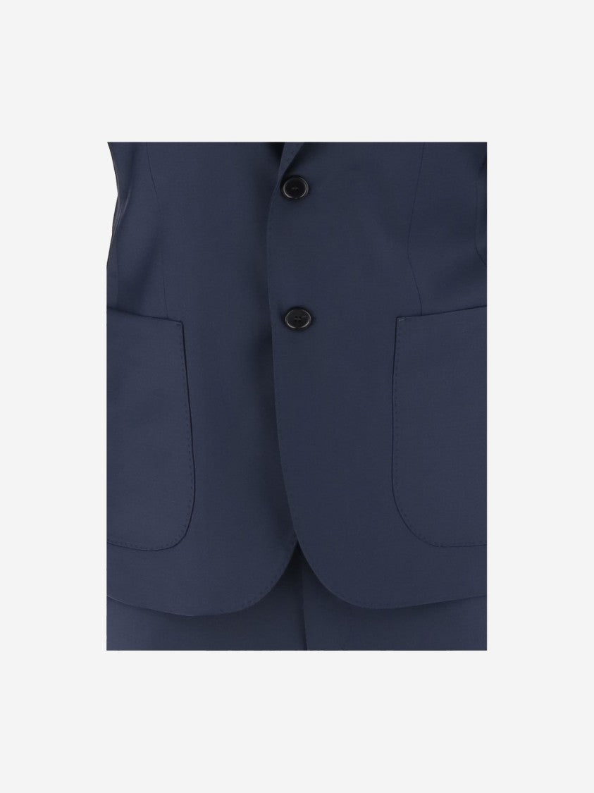 Brian Dales Stretch Wool Canvas Dress