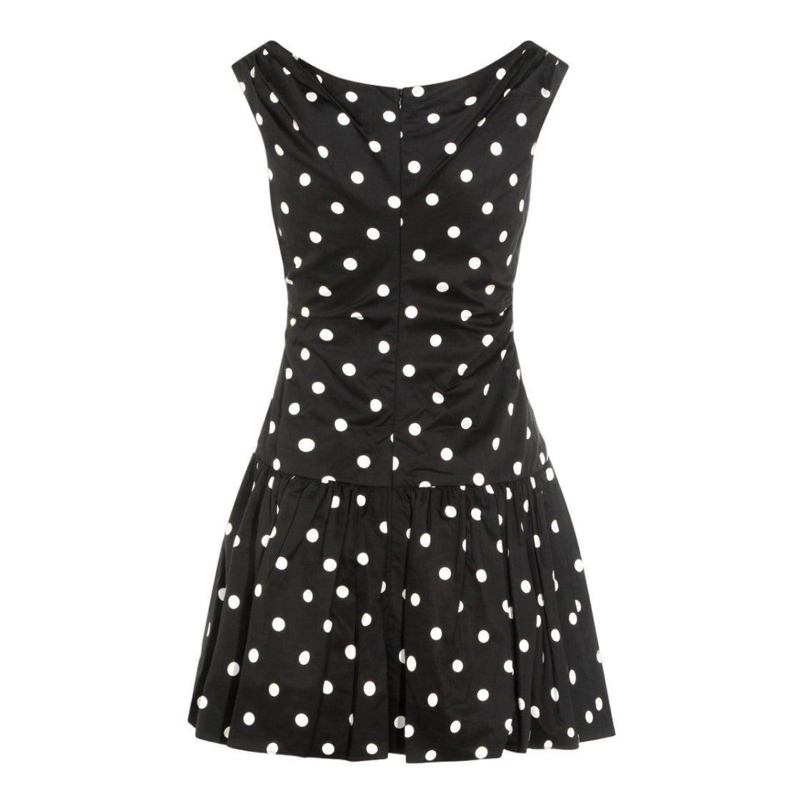 Self-Portrait Polka Dot Mini Dress With V-Neckline