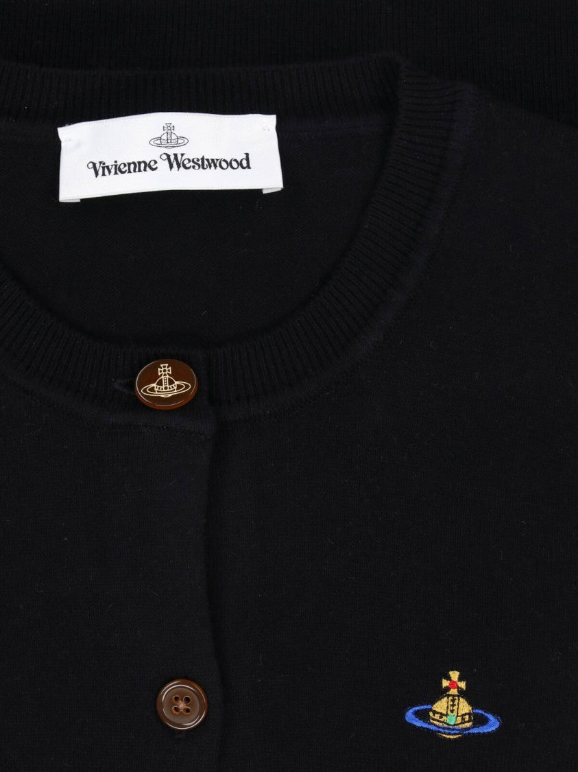 Vivienne Westwood Cropped Fitted Sweater With Button-Down Front