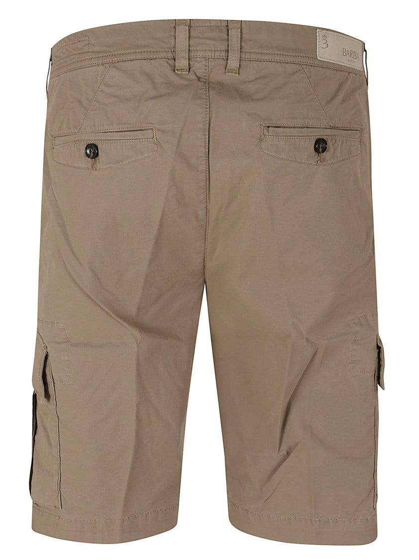 Barba Napoli Classic Cargo Bermuda Shorts With Cotton Blend Fabric