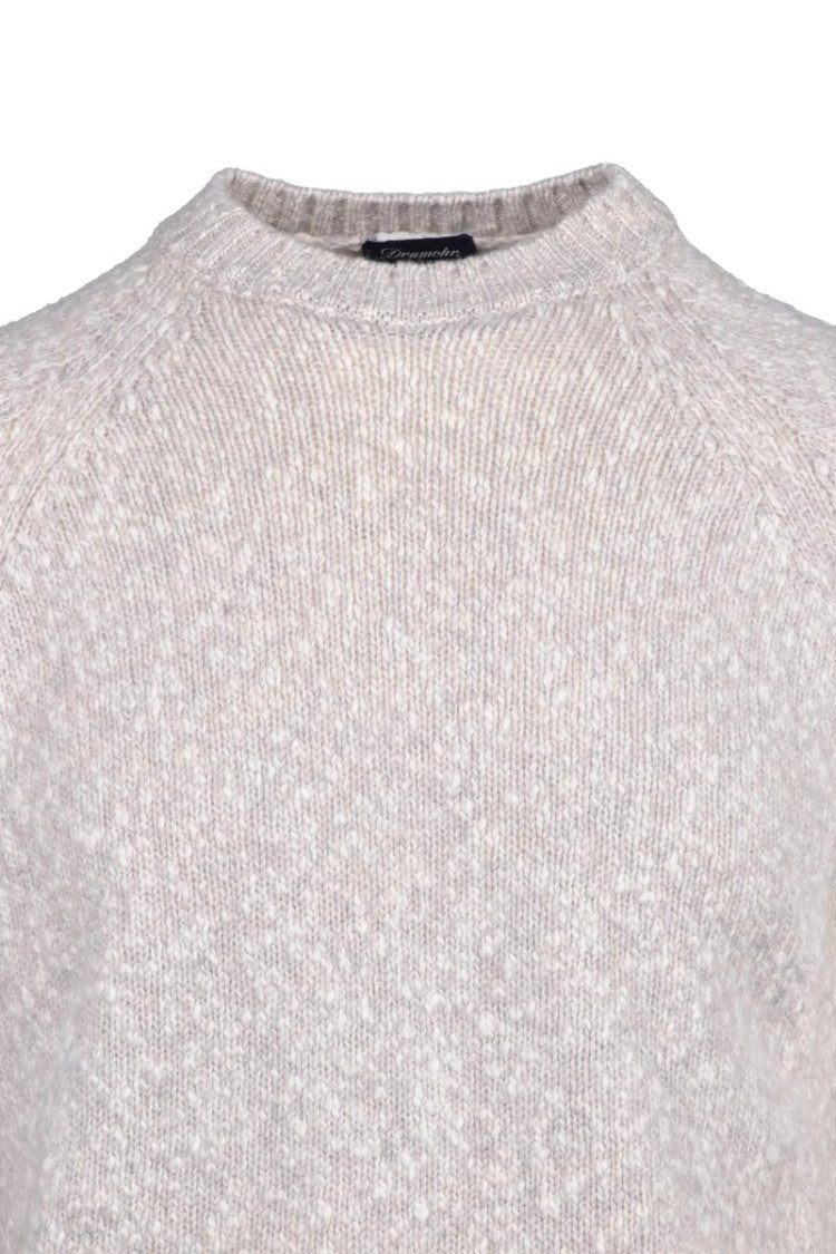 Drumohr Crew Neck Sweater - White/Grey