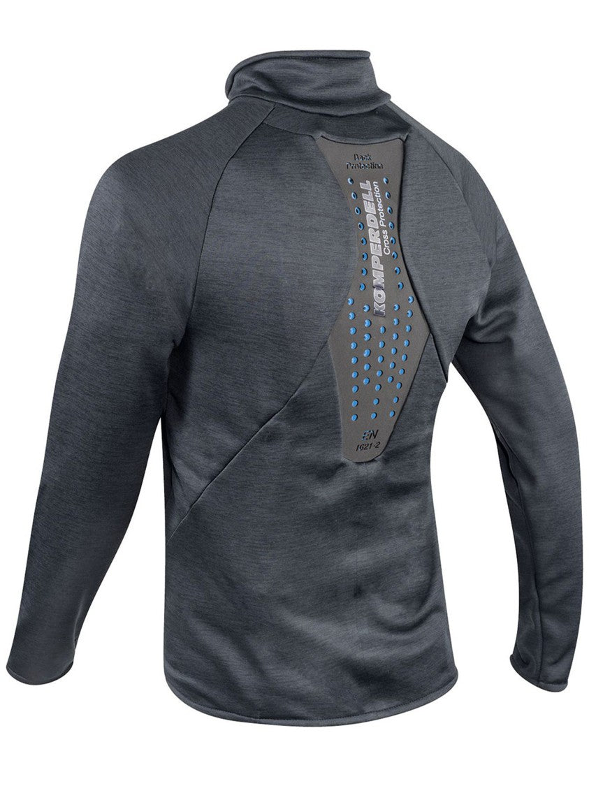 Komperdell Grey Full Zip Technical Technical Sweater