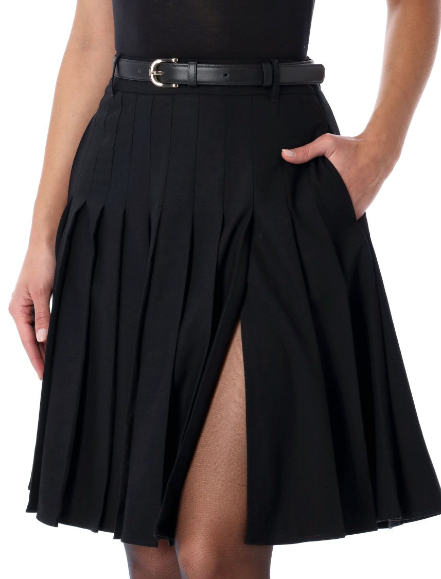 Self-Portrait Pleated Midi Skirt