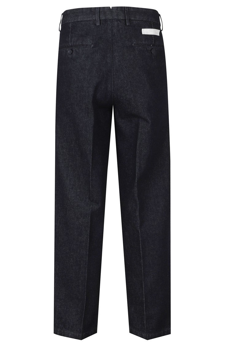 Briglia Straight Leg Dark Denim Jeans With Integrated Pockets