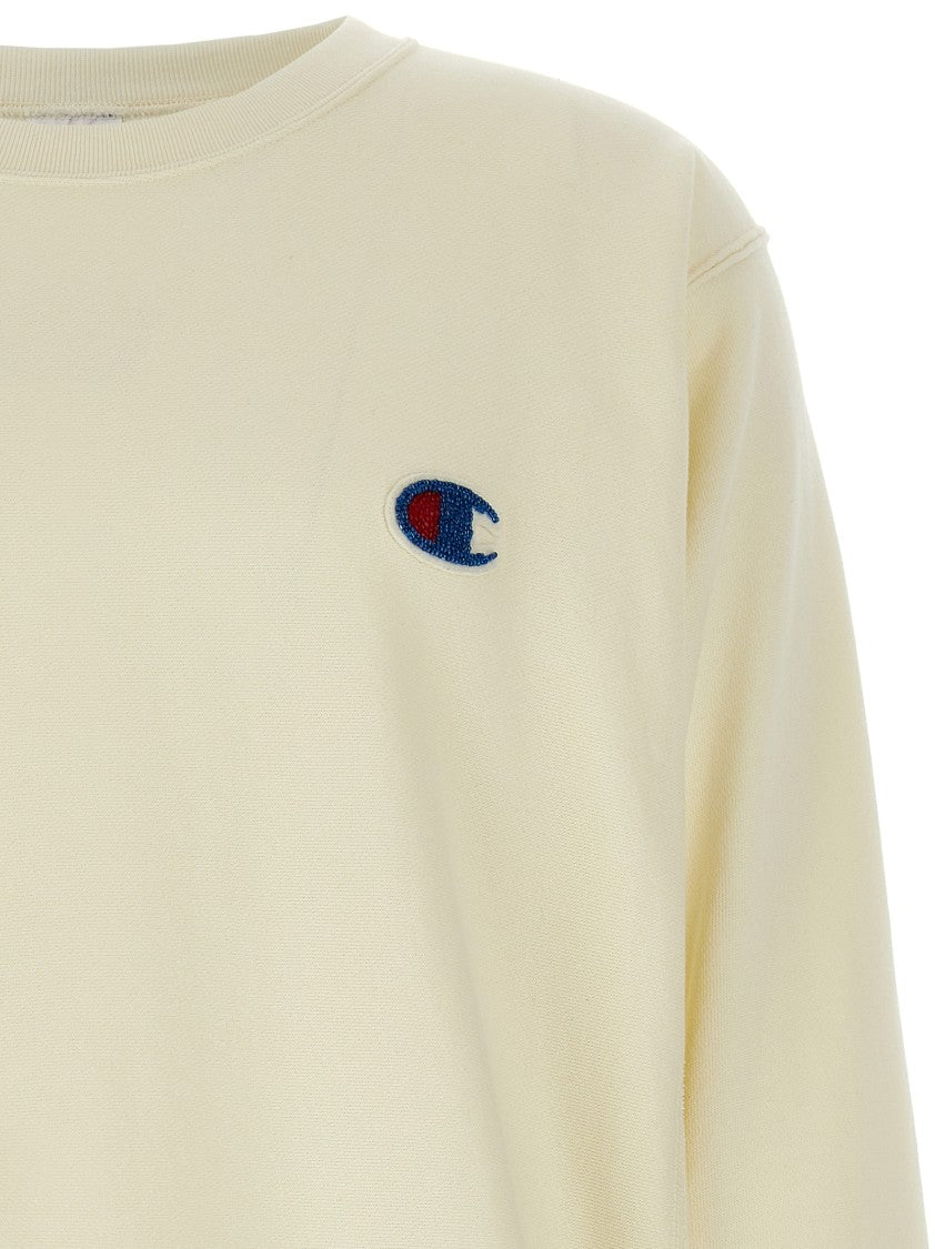 Undercover Brushed Cotton Oversized Sweatshirt With Beaded Patch