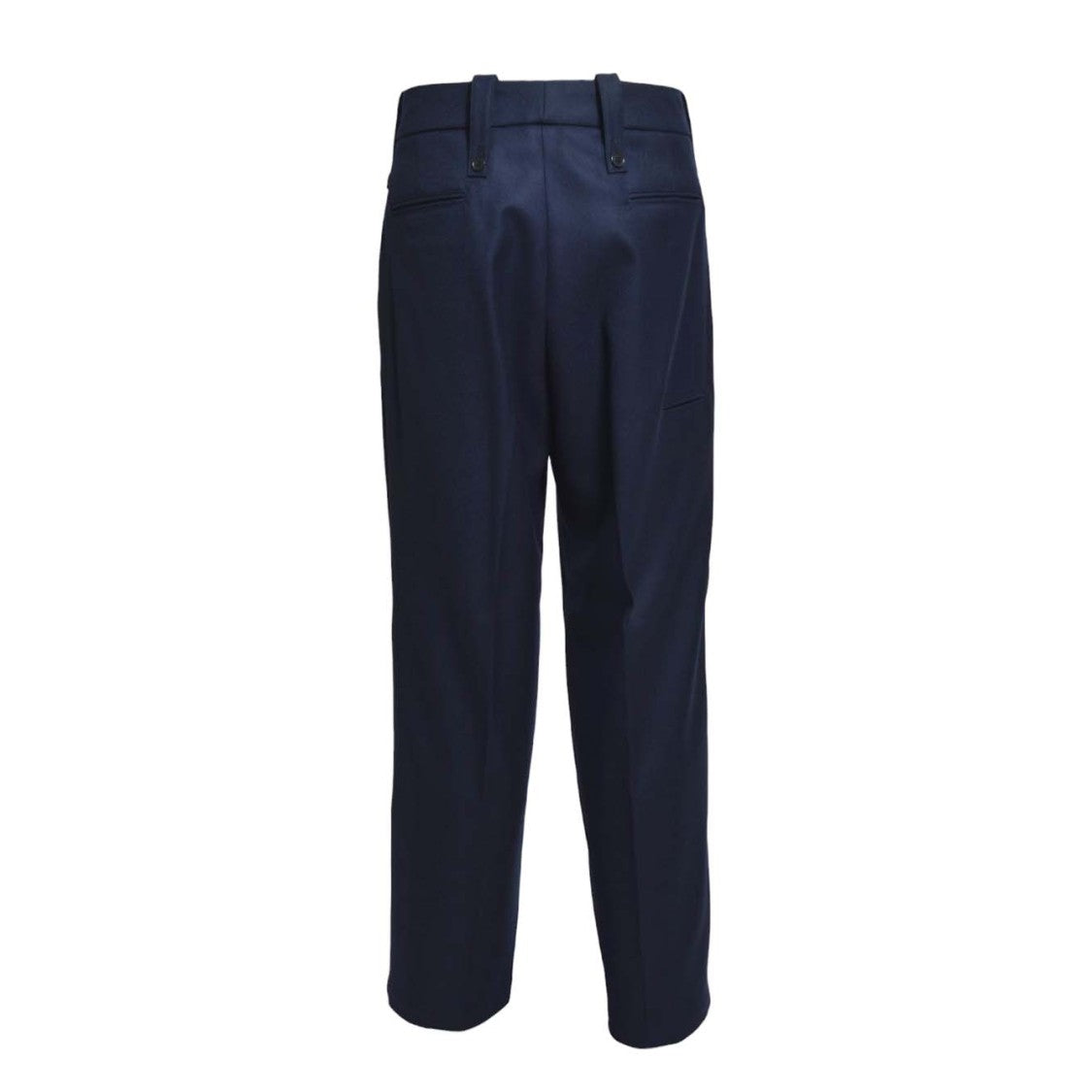 Paura Kyros Blue Virgin Wool Trousers