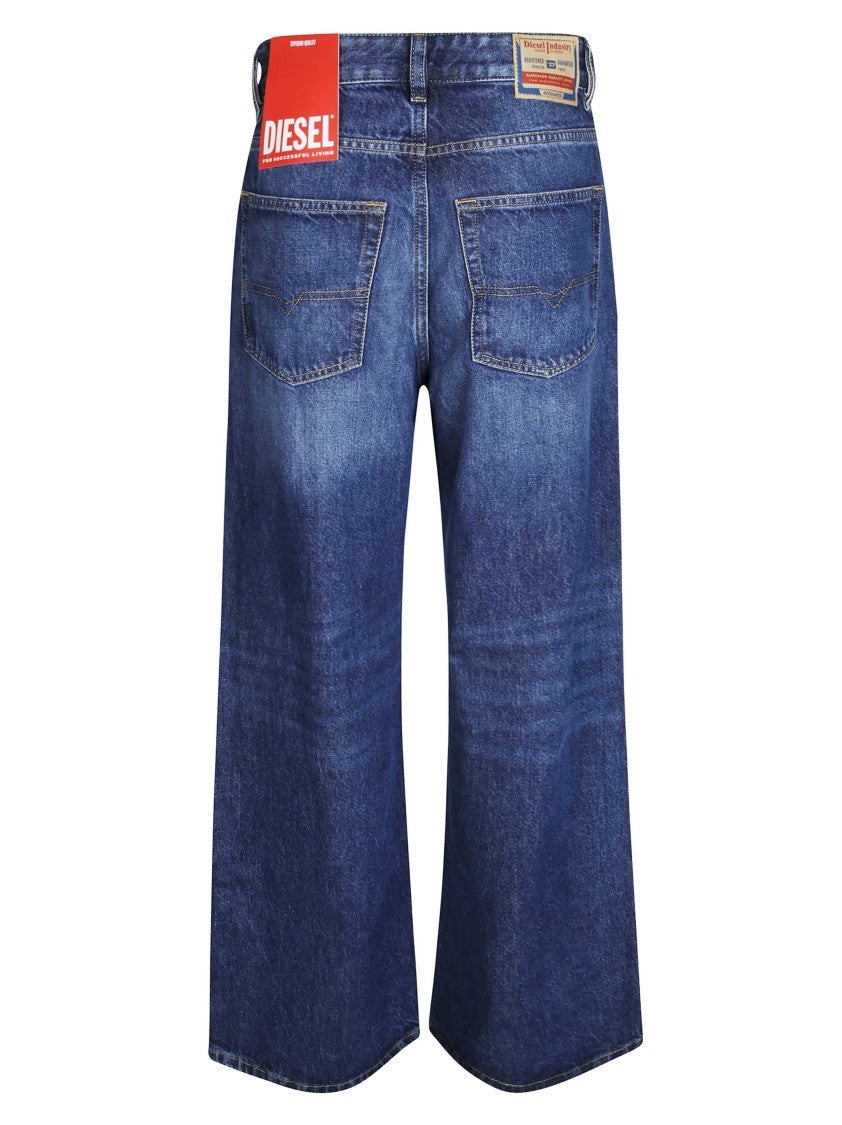 Diesel Wide-Leg Mid-Rise Jeans