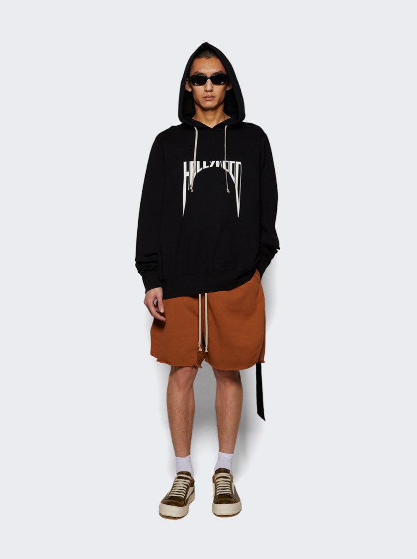 Drkshdw By Rick Owens Long Boxers Butt Zip Shorts Orange