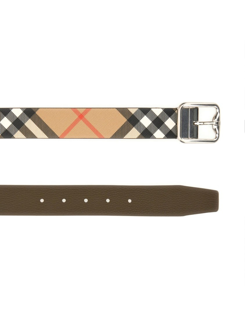 Burberry "Check B" Reversible Belt