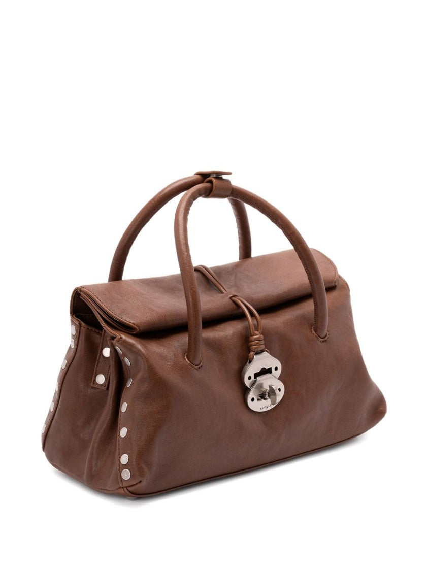 Zanellato Structured Shoulder Bag With Silver-Tone Lock