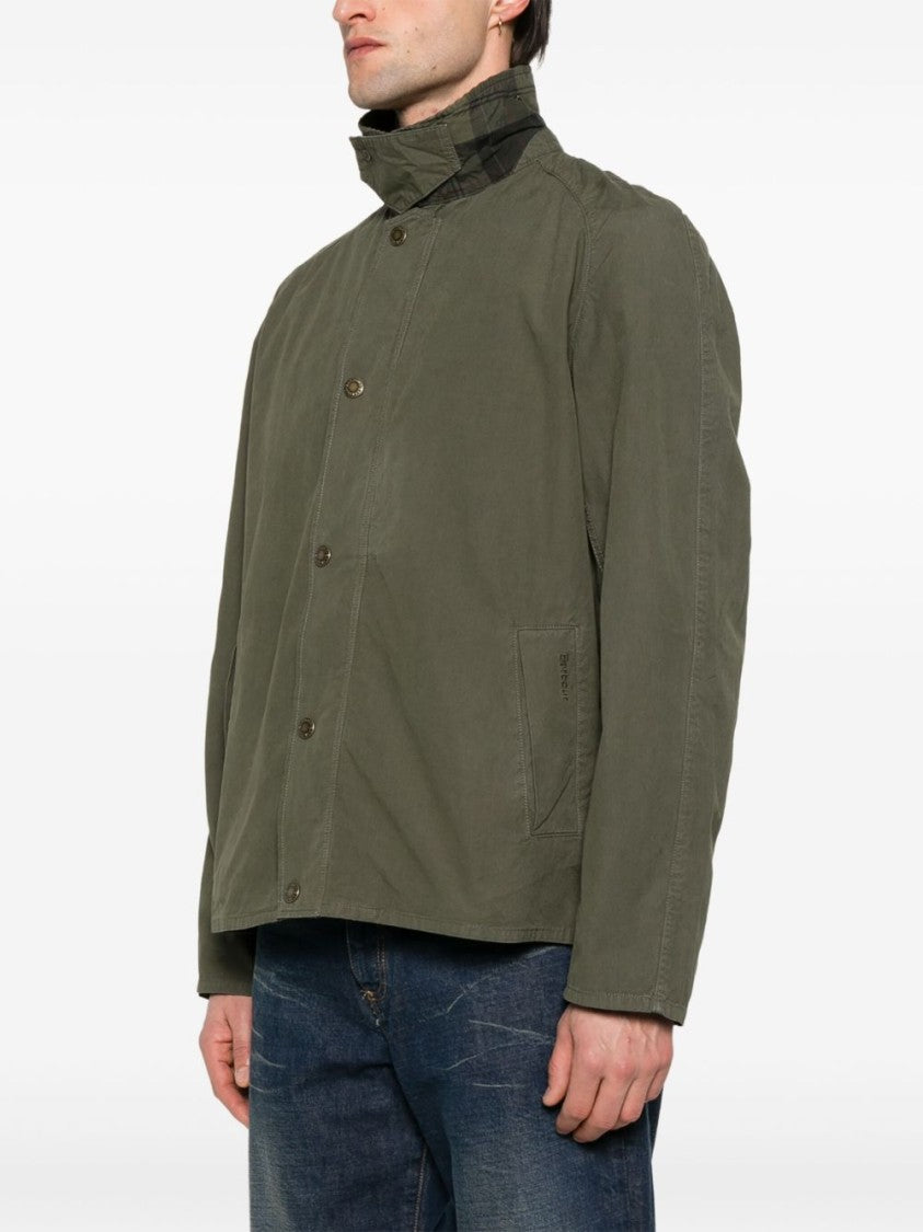Barbour Olive Green Tracker Boxy Jacket