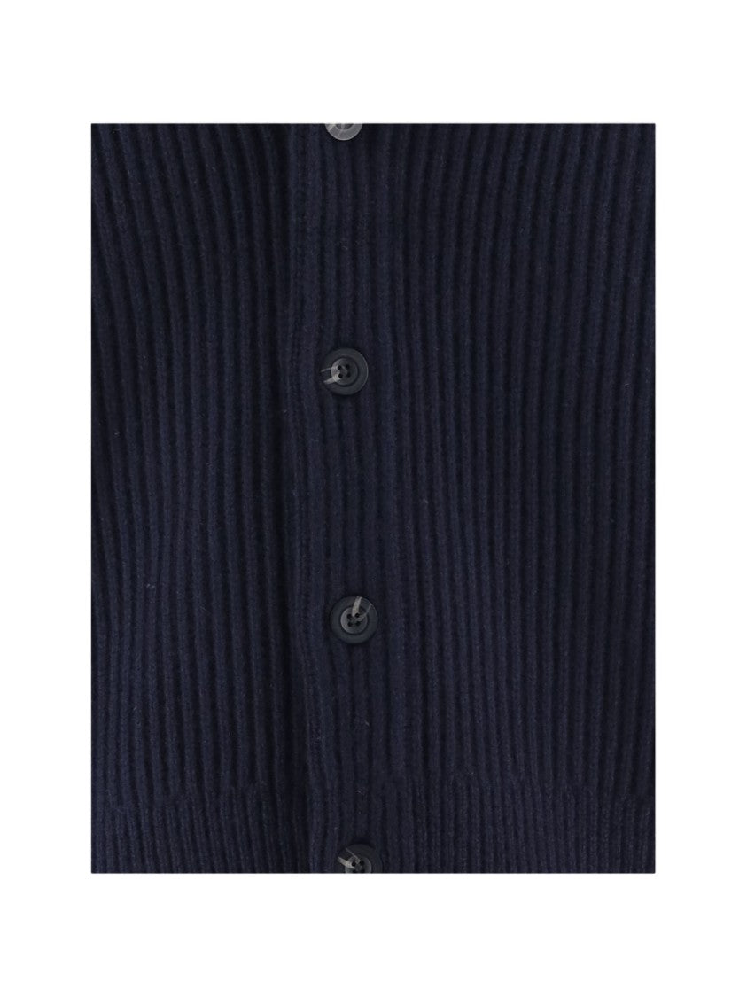 Vince Deep V-Neck Ribbed Knit Sweater