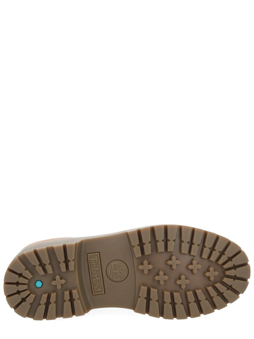 Timberland Ankle-High Brown Boots With Padded Collar And Rugged Sole