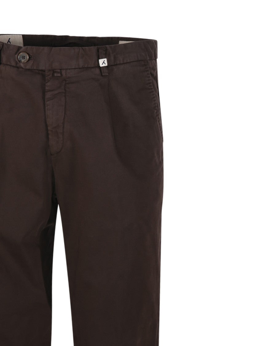 Myths Tailored Long Pants With Smooth Finish And Rolled Cuffs