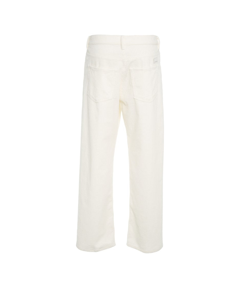 Nine In The Morning Wide-Leg Corduroy Trousers With Classic Five-Pocket Design