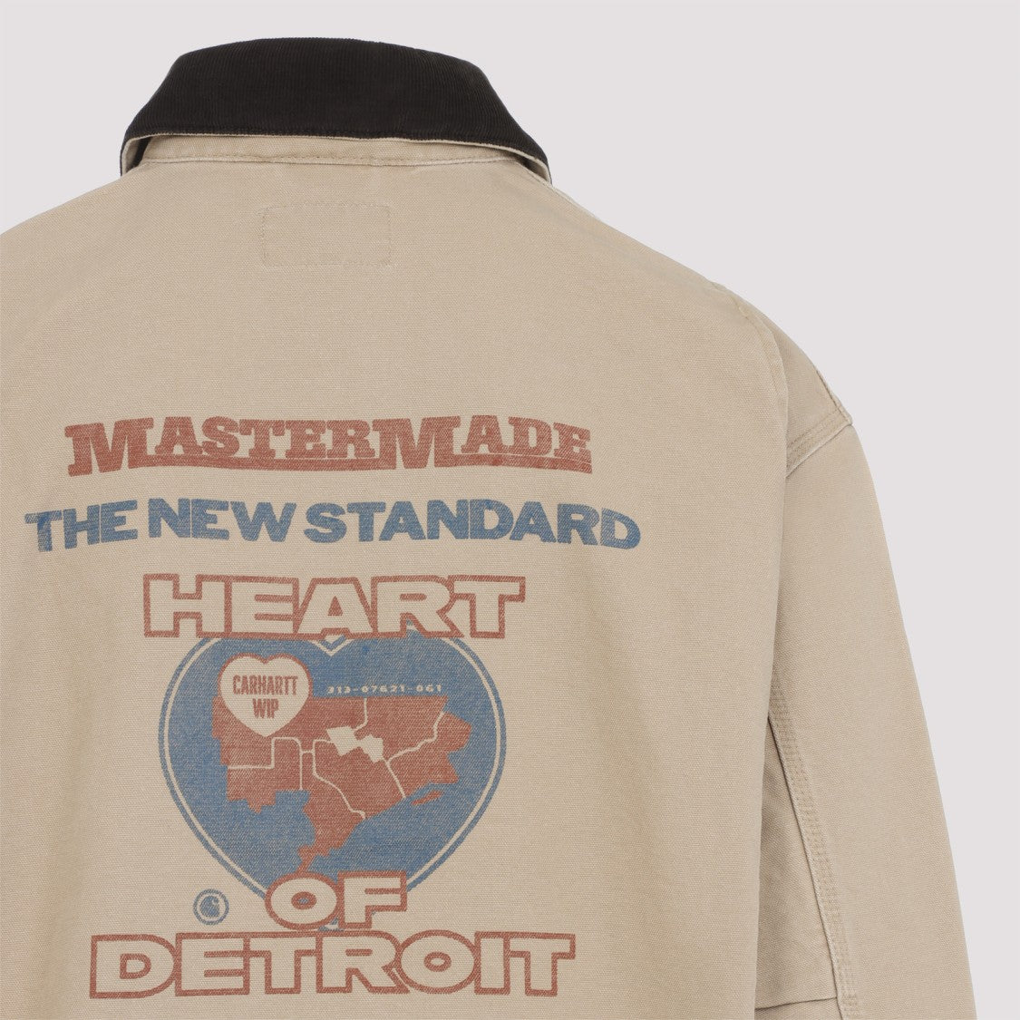 Carhartt Wip Classic Workwear Jacket With Bold Graphic Print