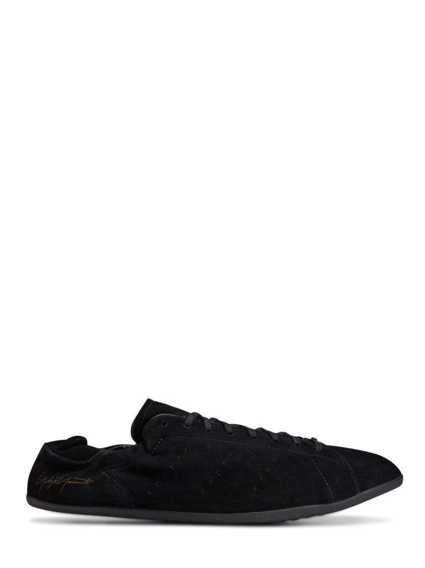 Y-3 Minimalist Black Sneakers With Soft Suede Finish