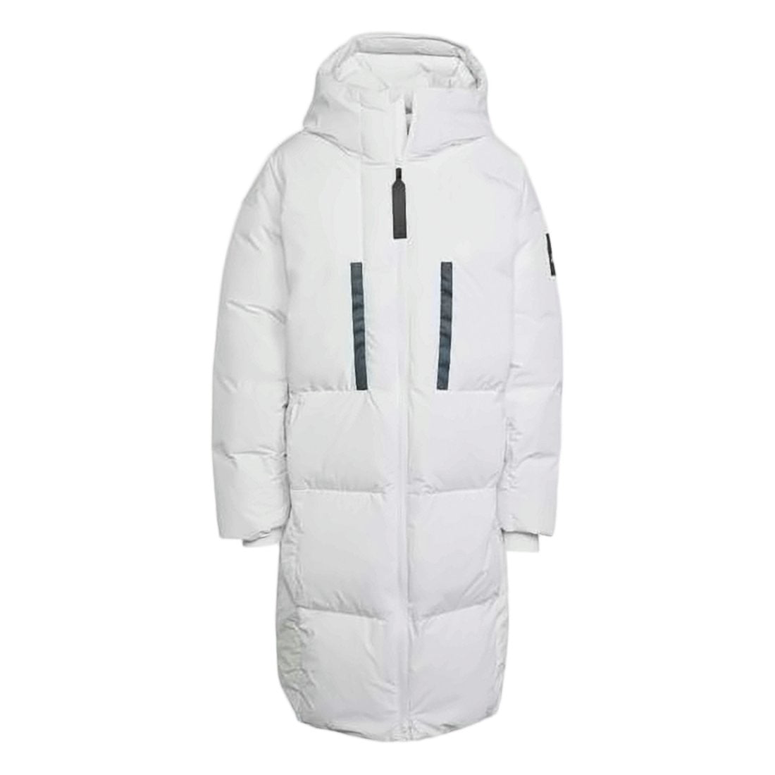 Adidas Long Insulated Padded Coat With High Collar And Hood