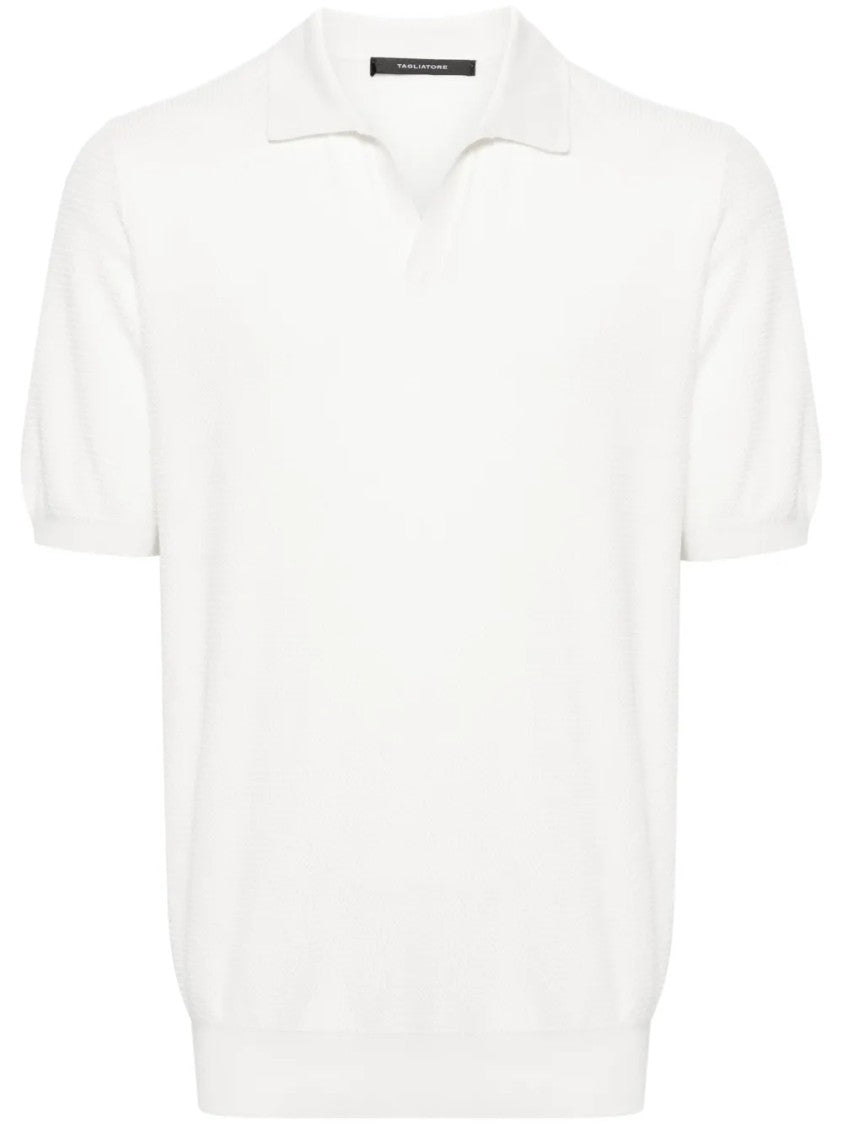 Tagliatore Short-Sleeved Knit Polo Shirt
