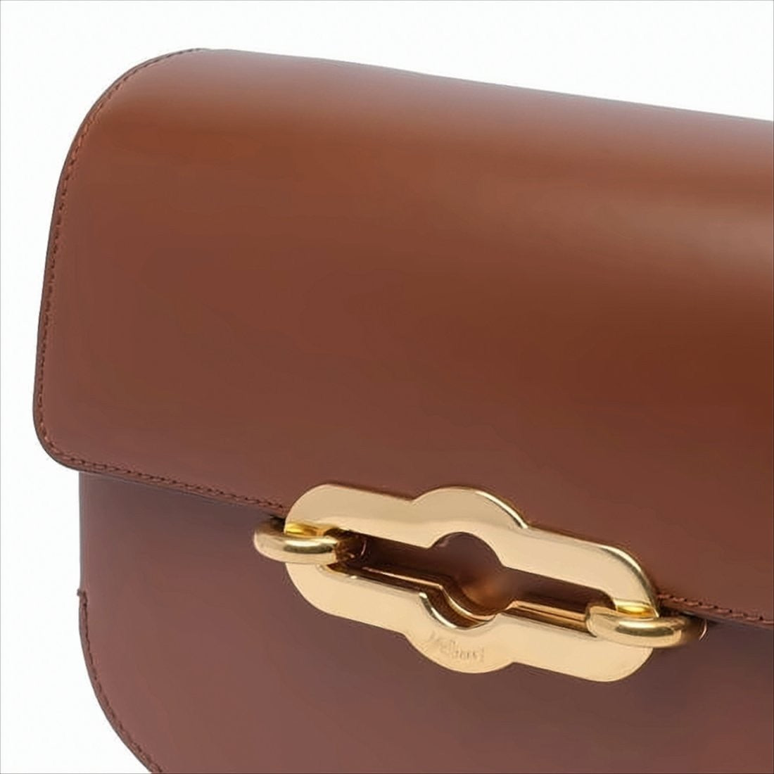 Mulberry Structured Calf Leather Crossbody Bag With Gold-Tone Clasp