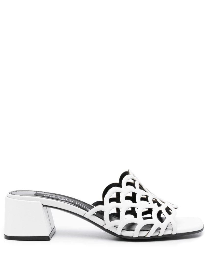 Sergio Rossi Square Open Toe Sandals